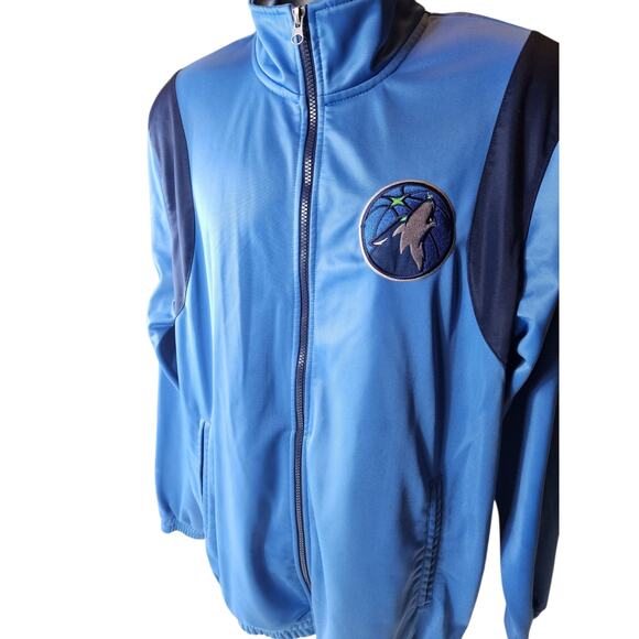 NBA Minnesota Timberwolves G-III Sports by Carl Banks Large Zip Track Jacket - Picture 16 of 16